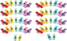 Grote set stoffen clips neonkleuren 60 stuks voor naaien en quilten — thumbnail 1