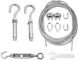Waslijn Roestvrij Staal - Kabel met Spanslot - Kleding Drogen - Hoge Breukvastheid - Tot 8m - Zilver — thumbnail 5
