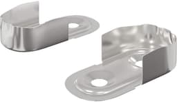 vidaXL - Kledingroedeinde - 2 - pcs - Wit - Zink - 40 - x - 18 - x - 10 - mm - IJzer — thumbnail 1