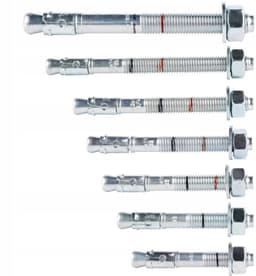 Zwaar Verkeersanker M10 x 85 mm Gegalvaniseerd - Set van 25 Stuks met Moer en Sluitring — thumbnail 2