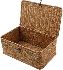 Rieten opbergmand - multifunctionele organizer - 1 stuk - rotan - groot — thumbnail 1