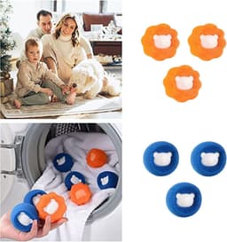Haarverwijderaar en Pluisballen Set - Herbruikbaar en Effectief - Voor Wasmachine - Dierenharen en Pluisjes Verwijderen - Huisdierhaarverwijderaar - Set van 4 en 6 stuks — thumbnail 5