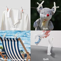 Extra grote strandhanddoekklemmen - stevig en praktisch - 8 stuks - XXXL — thumbnail 3
