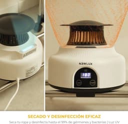 Draagbare elektrische wasdroger met UV-licht, 15 kg capaciteit, multifunctioneel, 3-in-1 droger, geluidsarm — thumbnail 5