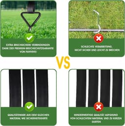Trampoline Bodemankers - 4 stuks - Heavy Duty - Schroef-in Grondankers - Hoge Windbestendigheid met Riemen — thumbnail 5