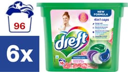 Dreft Ultimate Care 4in1 Caps Vleugje Rose - 6 x 16 caps — thumbnail 2