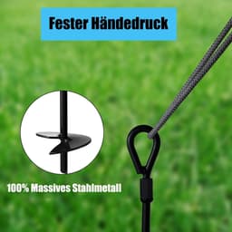 15 Inch/38 cm Heavy Duty Grondanker voor Shelters Luifels Tenten Schommelsets Trampolines - 4-pack Adapter Niet Inbegrepen — thumbnail 4