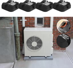 Airco Ondersteuning Pads - AC Stabilisatoren - Buitenunit Plaatsing - Heavy Duty Anti Trilling - 4 Stuks 500kg - Zwart — thumbnail 4