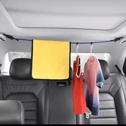 Drooglijn Kofferbak Net - Bagage Elastiek Auto - Kleding Drogen - Verstelbaar Nylon - Verstelbaar - Zwart — thumbnail 3