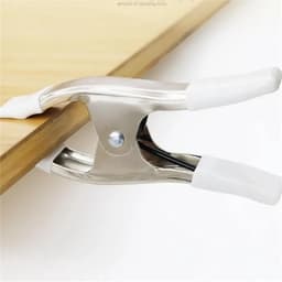 Metalen Veerclips - Griptangen A-vorm - Zaken Vastklemmen - Antislip Gekarteld Ontwerp - 6 inch - Rood — thumbnail 3