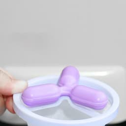 Wasmachine Pluisvanger - Haarfilterbal Was - Kleding Reinigen - Vangt Dierenhaar Op - 17.2 x 9.4 cm - Paars — thumbnail 4