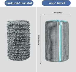Wasmachine tas voor kinderen, herbruikbare sneaker waszak - 2 stuks, schoenbescherming — thumbnail 2