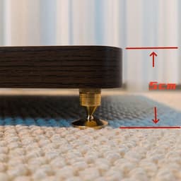 Subwoofer Isolatie - Luidspreker Platform - Audio Verbetering - Koperen Schokdemping - 20x28cm - Walnoot — thumbnail 2
