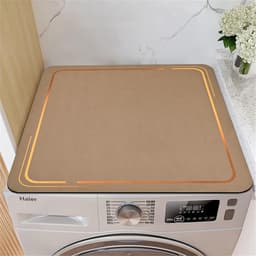 Wasmachine Droger Mat - Apparaat Beschermer - Apparaten Beschermen - Snel Absorberend - 50 x 60 cm - Zwart — thumbnail 3
