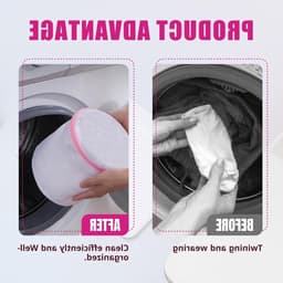 Herbruikbare Wasnetten Set van 3 voor de Wasmachine met Rits, Perfect voor Bh's, Ondergoed en Sokken, Duurzaam en Efficiënt — thumbnail 4