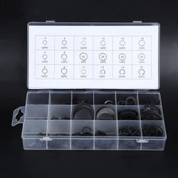 Allecto - E-Clip Bevestigingsring Set - 300-delige Set - Diverse Maten - Zwart - Bevestigingsmaterialen - Voor Klussen - Geschikt voor Diverse Toep... — thumbnail 2