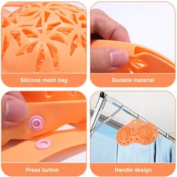 Cosensi- Waszak Schoenen - Waszak Groot - Waszakken voor Wasgoed - Wasnet - Waszakje BH - Premium Siliconen 38x23 cm - Ondergoedwaszak — thumbnail 4
