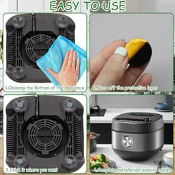 Allecto - Keukenapparaat Sliders - Zelfklevend Teflon - Eenvoudig Bewegen van Apparaten - Duurzaam en Stevig - Voor Keukenapparatuur - Ideaal voor ... — thumbnail 4