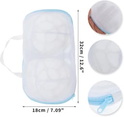 Dailygoods- Waszakken - Mesh-design - Beha-waszakken - Ondergoed - Waszakken met ritssluiting - Duurzaam - Beschermend - Wasnet — thumbnail 4