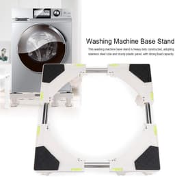 Dailygoods- Bewegende Apparatenbasis - Verstelbaar - Roestvrij Staal - Antislip - Hoogte Verhogend - Geschikt voor Wasmachine - Trockner en Koelkast - Wasmachinebasis — thumbnail 5