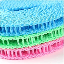Draagbare Waslijn - Reis Waslijn - Kleding Drogen - Windproof en Antislip - 5 meter - Roze — thumbnail 4