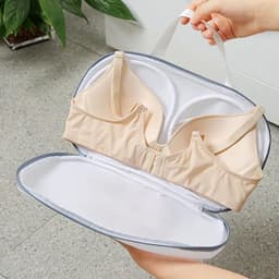 Dailygoods- Beha-beschermhoezen 4 stuks - Wasnet voor wasmachine - Beha-houder - Ondergoedbescherming - Netstof voor kleding - Verborgen ritssluiting — thumbnail 4