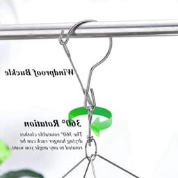 Roestvrijstalen sokkendroger Sokkenhouder Mini-wasdroger voor baby's Sokkenhouder Mini-kleren Airer Campingkleding Airer Camping Sokhouder Kleding Airer 36 wasknijpers — thumbnail 2