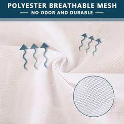 Dailygoods- Waszak - 3 Stuks - Herbruikbare Mesh Waszak met Trekkoord - Fijn Net - Lichtgewicht Polyester - Slijtvast en Ademend - Waszakken — thumbnail 2
