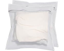 Net Waszak - fijne was - honingraatmesh - duurzaam - reisorganisatietas - kleding - jeans - badhanddoeken - lakens - 2 stuks - 60 x 60 cm.