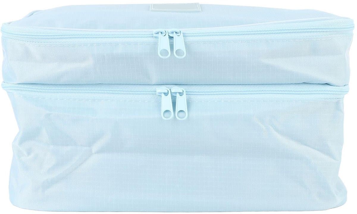 Dailygoods- Waszak Waterdicht - Dubbellaags Ontwerp - Multifunctionele Natte Droogzak - Grote Vakken - 25 x 15 x 16 cm - Voor Schoon/Vuil Kleding — afbeelding 1