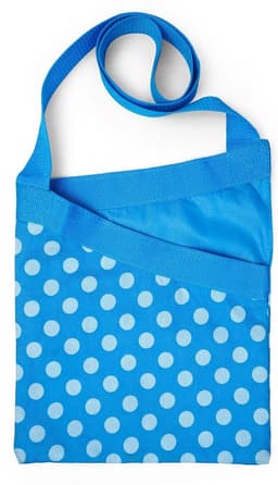 Knijperzak - Haringen tas - Wassen buiten - Waterdichte voering - Ruim 60 haringen - Blauw polka dot — thumbnail 1