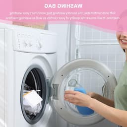 6 Stuks Mini Wasmachine Set voor Ondergoed en Kleding - Reisvriendelijke Waszakken met Mesh Sandwich Design — thumbnail 2