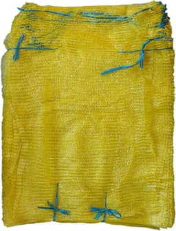 Netzakken - Raschel Zakken - Voedsel Opslag - Met Trekkoord - 42 x 60 cm - Geel — thumbnail 1