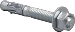 Wiganker Set - Bevestigingsanker - Stabiele Verankering - Gebruik in Beton - 3/8" x 3" 25 Stuks - Zilver — thumbnail 1