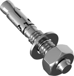 Doorsteekankers Zwaar Gebruik - Betonankers Gegalvaniseerd - Bevestigen van Constructies - Gegalvaniseerd Staal - M16 x 115mm - Zilverkleurig — thumbnail 1