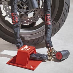 Grondanker - Ketting anker - Motorbeveiliging - Dubbele stalen beugel - 5 mm dikte - Zwart — thumbnail 2