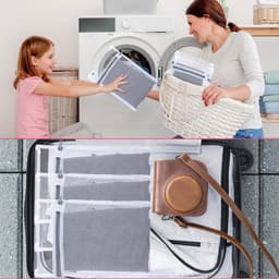 Waszakken Set van 4 Stuks - Mesh Waszakken met Rits voor Ondergoed, Bh's, Sokken en Babykleding - Ideaal voor Wasmachine 30 x 20 cm en 40 x 30 cm — thumbnail 2