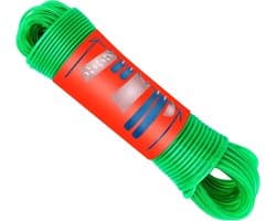 Waslijn met Stalen Kern - Roestvrij en Waterdicht - 10 Meter - Groen - Duurzaam