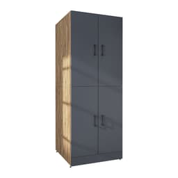 Roomart DORA-II Wasmachine Ombouwkast 70x186 cm - Antraciet Eiken — thumbnail 1