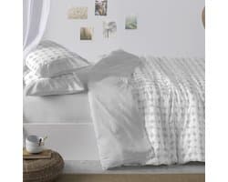 Blanco Bedrukte dekbedovertrekken, 90 cm breed bed. (+ beschikbare maten) | Design 139 | Kleur grijs (90 x 190/200 cm)
