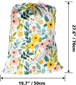 Set van 2 Opvouwbare Waszakken van Oxford Stof voor Spring — thumbnail 3