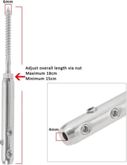 RVS Kabel Spanner voor Hek en Waslijn Draad — thumbnail 3