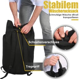 XXL Reiswaszak voor Vuile Kleding met Rugbanden — thumbnail 2