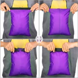 Set van 6 waterdichte tassen, licht, met 15 l, 8 l, 5 l, 4 l, 3 l, 2 l en 2 verstelbare lange schouderbanden voor kajakken, boottochten, Gemengde kleur, outdoor, multifunctioneel — thumbnail 2