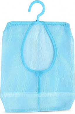 Waszak van Mesh, Multifunctionele Opbergtas van Mesh voor Ondergoed, Reistas met Ophanghaak voor Sokken, Kousen, Bh's en Ander Ondergoed de badkamer. (BLUE) — thumbnail 1