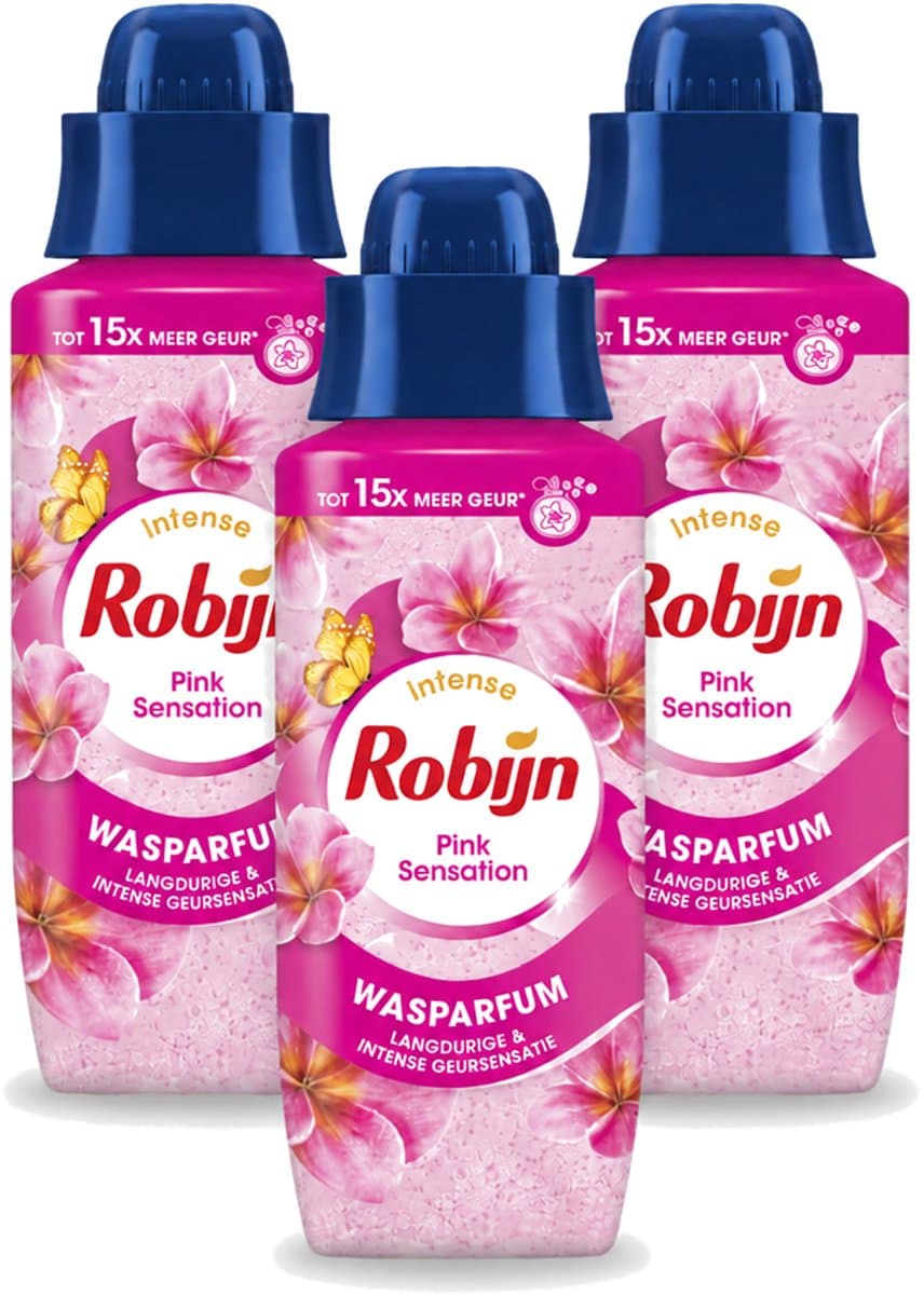 3 x Robijn – Wasparfum – Intense Pink Sensation – 342 ml - Voordeelverpakking - 3 stuks — afbeelding 1