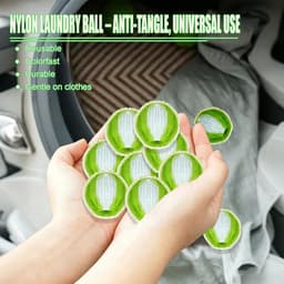 12 Stuks Wasballen, Nylon Haarverwijderaar, Herbruikbare Dierenhaarverwijderaar, 3,5 × 3,5 cm, voor Wasmachine & Droger, Effectieve Dierenhaarverwijderaar Tegen (groen) — thumbnail 2