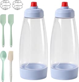 Deegportioneerder - Wit - 1000 ml - Squeeze Fles van Voedselveilig Plastic - Voor Bakliefhebbers — thumbnail 1