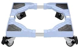 Klarven® Wasmachine Onderstel - Wasmachine Kast - Verrijdbaar Wasmachineonderstel - Vergrendelbare Wielen - Universeel Voor Wasmachine, Droger, Koelkast En Fornuis - B43xd20xh13cm — thumbnail 1