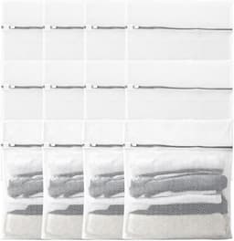 Set van 12 Grote Waszakken 50 x 60 cm, Wasnet voor Wasmachine met Rits, Ideaal voor Jassen, Beddengoed en Reisopslag — thumbnail 1